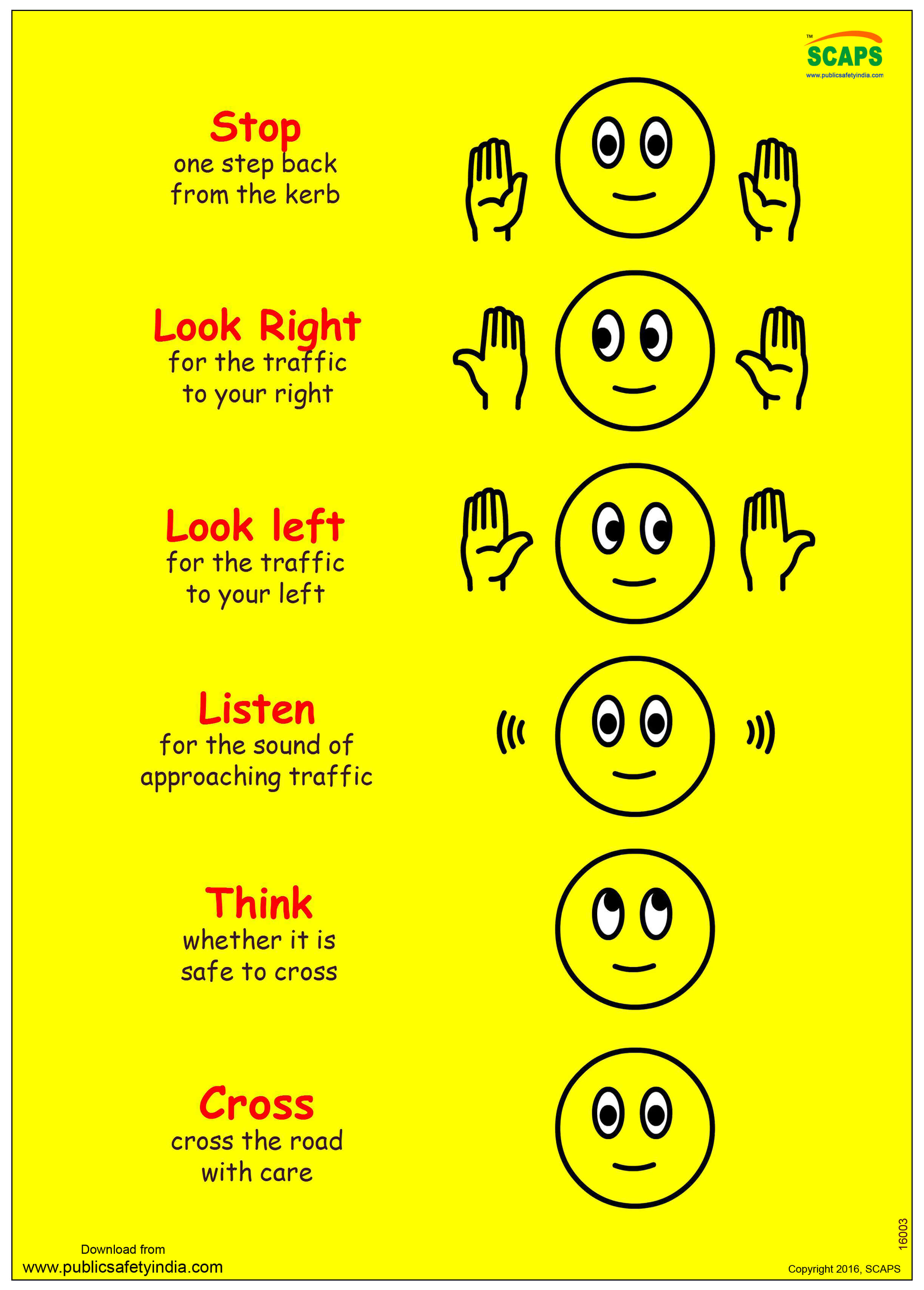 Stop Look Think poster